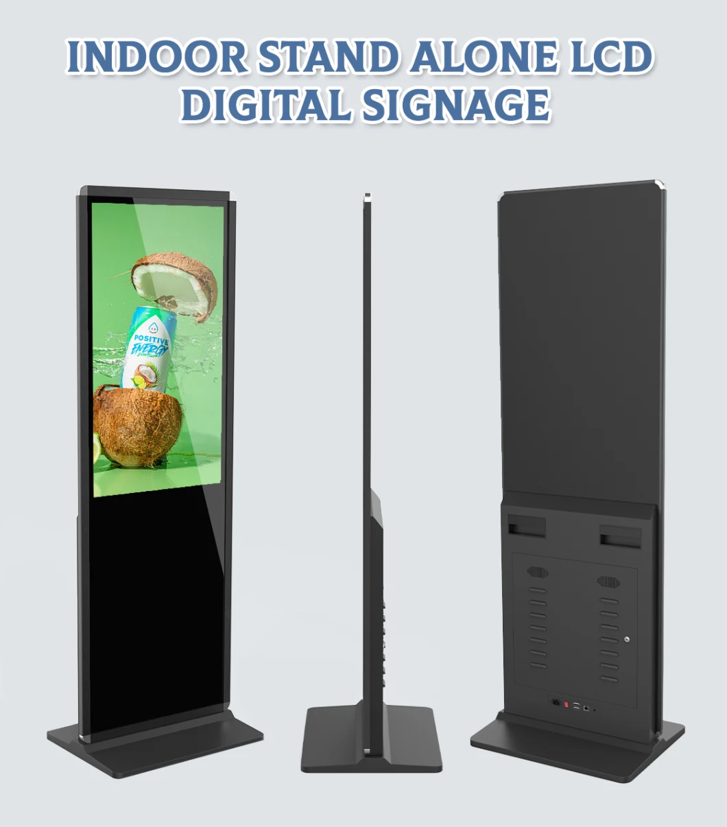 43 Inch Indoor Android Floor Stand Touch Screen Display Advertising LCD Display Digital Signage