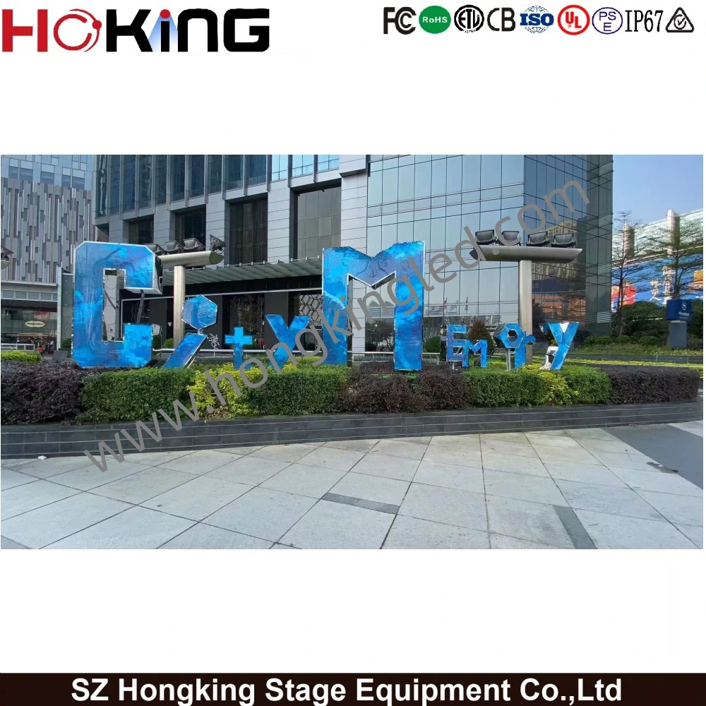 Outdoor 3D LED Video Advertising Screen 90 Degree Corner Building Billboard Signs Wall Mounted Digital Signage