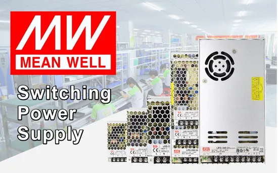 Meanwell AC DC 12V fonte de alimentação de LED de tensão constante para luz de tira