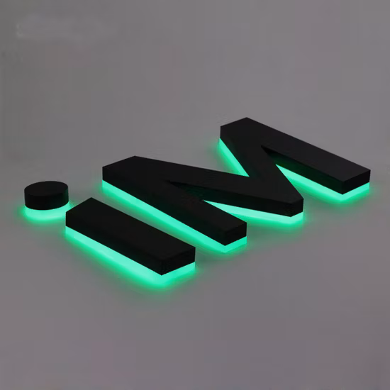 Factroy Venda Direta 3D Iluminado LED Loja Sinais Sinalização Acrílico