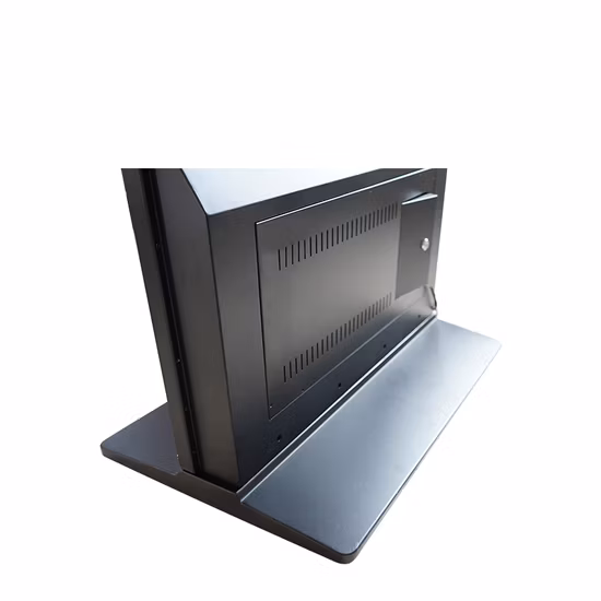 Tela digital de LED interna de 55 polegadas para instalação no chão Sinalização de exibição de publicidade