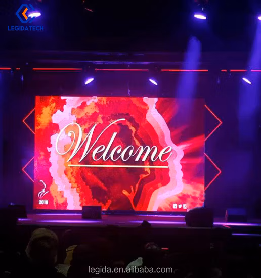Parede de vídeo de LED de fundo de palco gigante ao ar livre interno P1.26 P1.5 P1.9 Tela de LED de aluguel de emenda perfeita