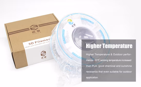 3D PETG Filament UV Light Water Resistant Material de impressão 3D Especialmente para ambientes externos para impressoras 3D Transparente 1,75 mm 2,85 mm 1 kg