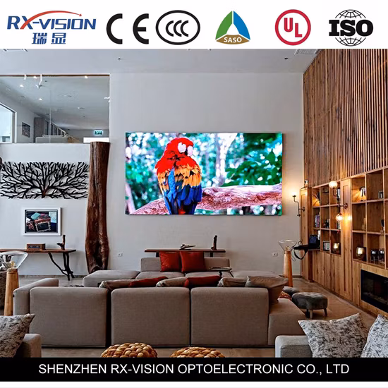 Uso em ambientes internos P1.667 P1.875 P1.904 P1.923 Tela de exibição de vídeo LED Full HD 4K Pixel pequeno HD