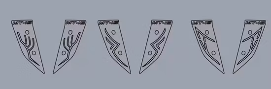 Acessórios para motocicletas peças sobressalentes faixa de luz LED legal para motocicleta luz decorativa para YAMAHA Mt15