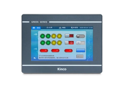 Kinco-Gl070-7 polegadas HMI de alta definição-232/422/485/USB/Ethernet/U Disk Communication Tela sensível ao toque IHM de nível industrial